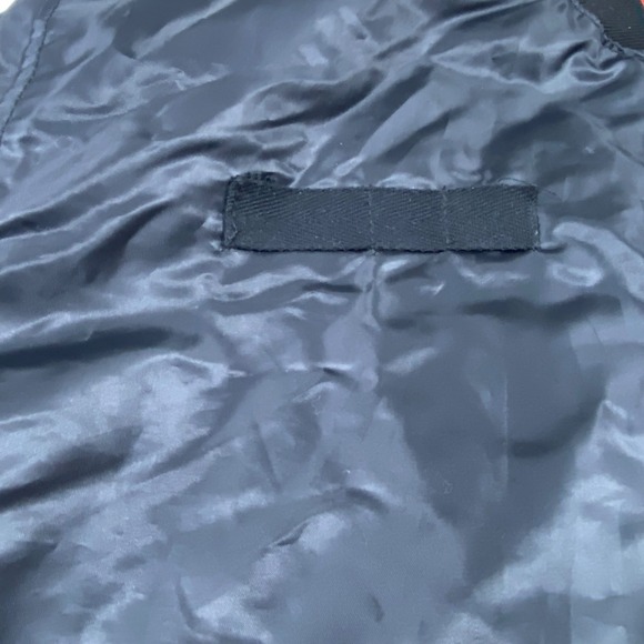 South Pole Jacket Mens 3XL Black Bomber MA-1 Flight Zip Pocket Streetwear - Picture 4 of 13